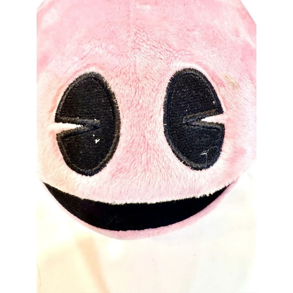 Pac-Man Pink Plush‎ Stuffed Toy 8” Round Arcade Character